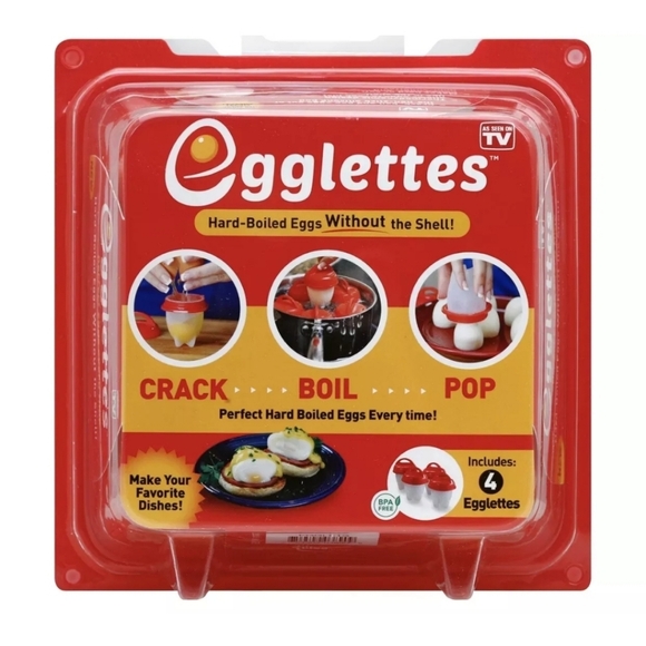 🆕️Egglettes Bundle-2 Silicone Egg Cooking Cups, 4-Pack, for Boiling Eggs - Picture 2 of 5